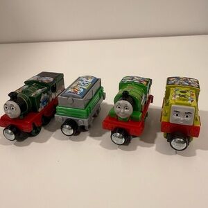 Thomas and Friends Take + Play Recycle Trains Whiff Scruff Percy Cargo Car